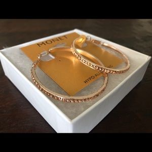 Money Gold Hoop Earrings